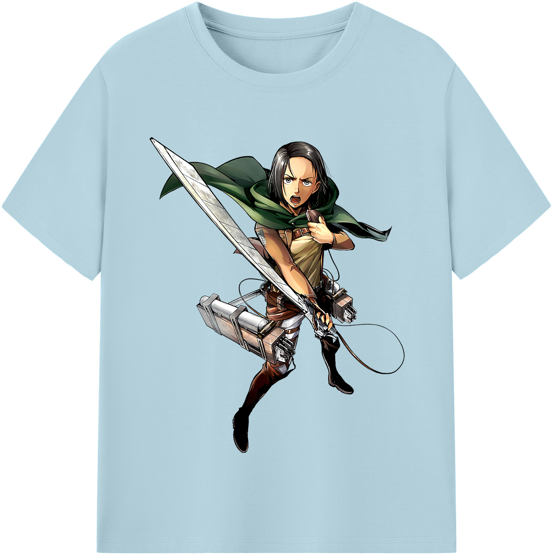 （画像用） 進撃の巨人 Attack on Titan 綿100％半袖Tシャツ（フロントプリント）